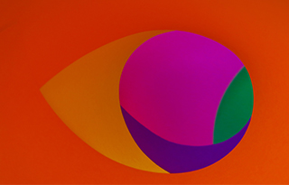 Orange gegen Fuchsia gegen Grün • Der Farbe an sich Kontrast
