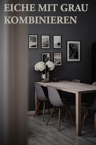 Welche Farbe passt zu Eiche? 5 Eiche mit Grau kombinieren