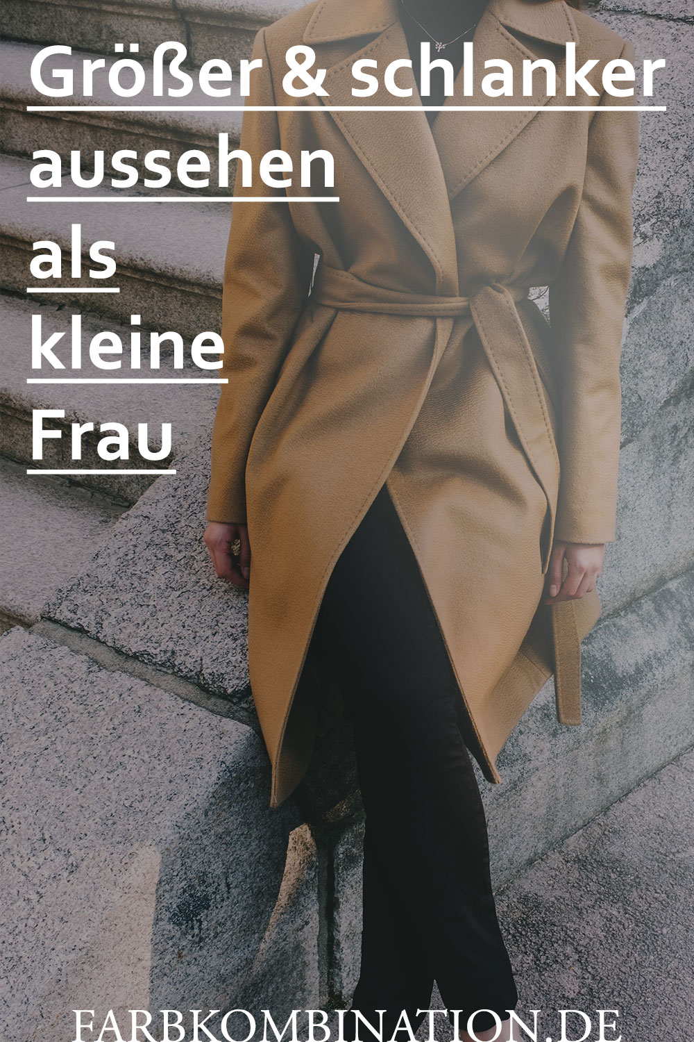 Größer und schlanker aussehen als kleine Frau