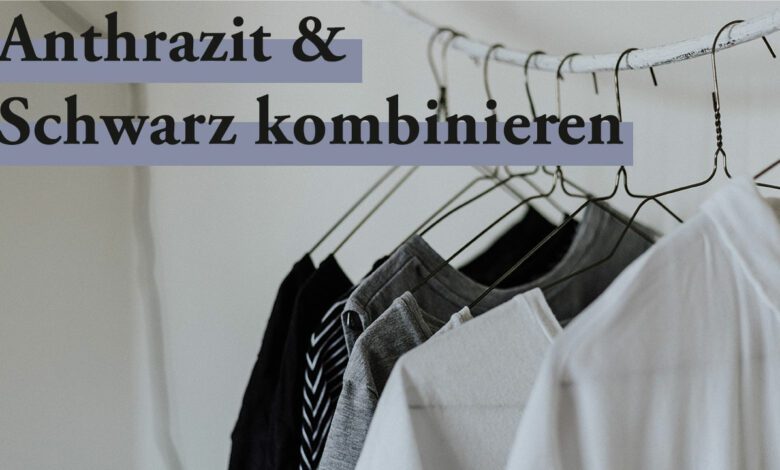 Du bist nicht sicher, ob Du Anthrazit und Schwarz kombinieren kannst? In dem folgenden Beitrag gebe ich Dir drei hilfreiche Tipps, um die beiden dunklen Farben in einem Outfit zu vereinen.