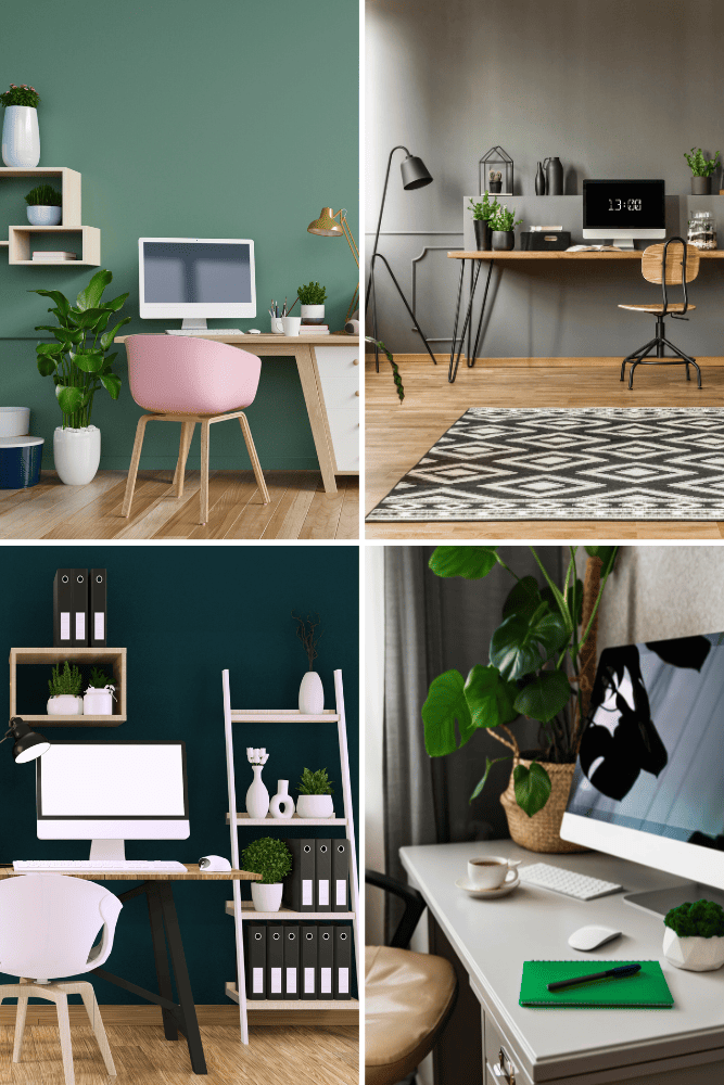 Welche Farbe passt zu Tannengrün? 11 Welche Farbe passt zu Tannengrün im Büro oder Home-Office? Hier sieht man eine kleine Auswahl an möglichen Gestaltungsmöglichkeiten. Von einer tannengrünen Akzentwand hin zu kleine Details auf dem eigenen Schreibtisch.