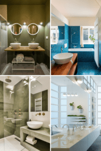 Grün und Blau kombinieren Badezimmer - Inspiration für Dein heimisches Spa.