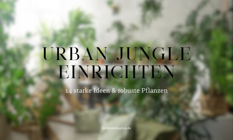Urban Jungle einrichten - 14 starke Ideen und robuste Pflanzen