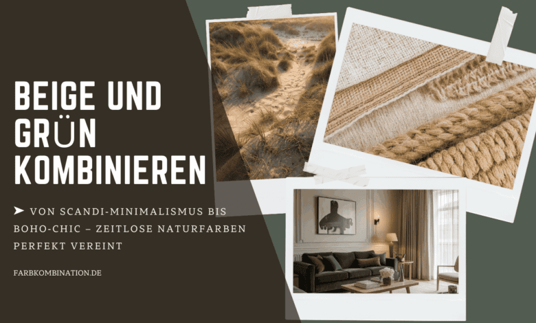 Beige und Grün kombinieren 2 Beige und Grün kombinieren im Scandi- oder Boho-Chic
