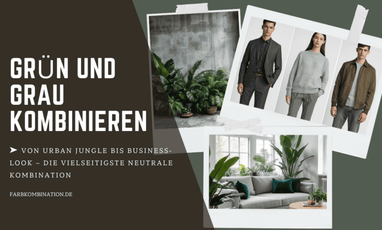 Grün und Grau kombinieren 17 Grün und Grau kombinieren - von Urban Jungle bis zum Business Look
