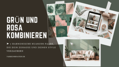 Grün und Rosa kombinieren - 7 harmonische Nuancen-Paare für eine verzaubernde Wirkung