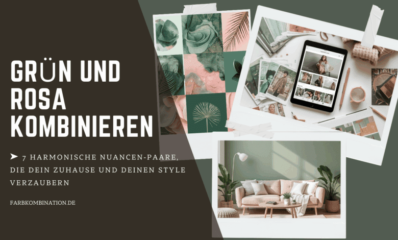 Grün und Rosa kombinieren: 7 harmonische Nuancen-Paare für verzaubernde Ideen 4 Grün und Rosa kombinieren - 7 harmonische Nuancen-Paare für eine verzaubernde Wirkung